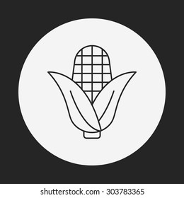 vegetables line icon