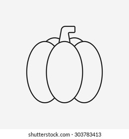 vegetables line icon