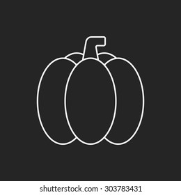 vegetables line icon