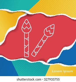 vegetables line icon