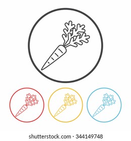 vegetables line icon