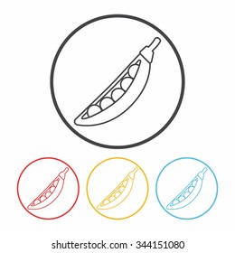 vegetables line icon