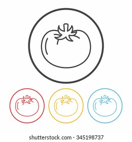 vegetables line icon
