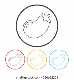 vegetables line icon