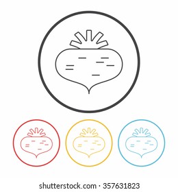 vegetables line icon
