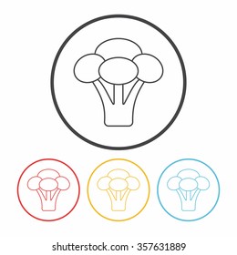 vegetables line icon
