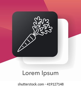 vegetables line icon