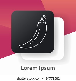 vegetables line icon