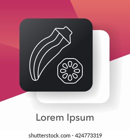 vegetables line icon