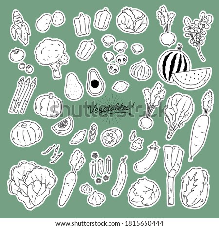 vegetables line vector icon illustration