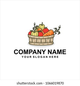 vegetables logo vector