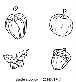 Vegetables one related, pixel perfect, editable stroke, up scalable square line vector icon set.