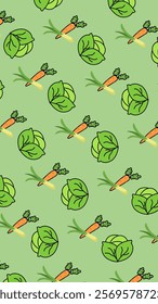 Vegetables pattern background. Vegetables illustration pattern. Vegetables background. Perfect for fabrics, print, textile, wallpaper, and decor. SSTKbackgrounds