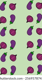 Vegetables pattern background. Vegetables illustration pattern. Vegetables background. Perfect for fabrics, print, textile, wallpaper, and decor. SSTKbackgrounds