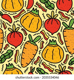 vegetables pattern designs illustration for clothing, wallpapers, backgrounds, posters, books, banners and more