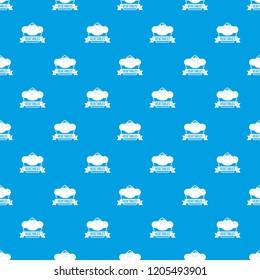 Vegetables pattern vector seamless blue repeat for any use
