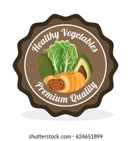 vegetables premium quality label