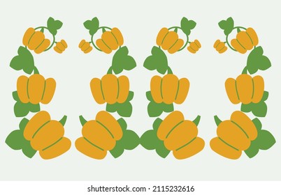 vegetables, pumpkin. cartoon flat abstract pumpkin illustration. Isolated EPS 10