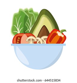 vegetables salad bowl