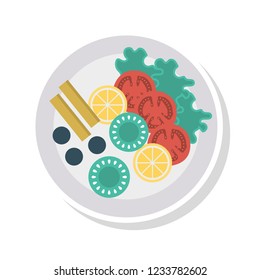vegetables salad plate  