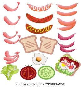 Vegetables
Sausage
Shrimp
Fried Egg
Tomato
Cucumber