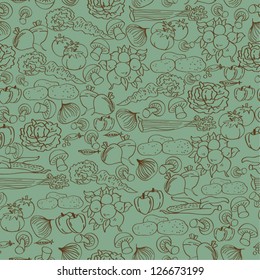 vegetables seamless background
