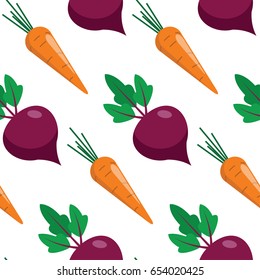 Vegetables seamless background pattern