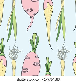 Vegetables seamless pattern