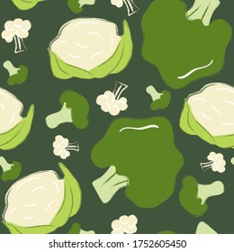 Patrón ininterrumpido de verduras. Textura vegetal vectorial de alimentos sanos, fondo. Orgánico, desintoxicante. Elementos para el diseño.