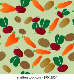 Vegetables - seamless vector wallpaper