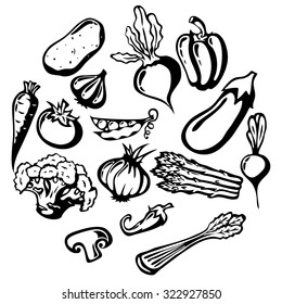 Vegetables set