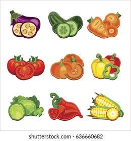 Vegetables set