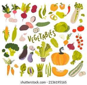 Vegetables set. Collection vegetarian products, sliced pieces. Corn, onion, potato, bell pepper, pumpkin, dill  and other.