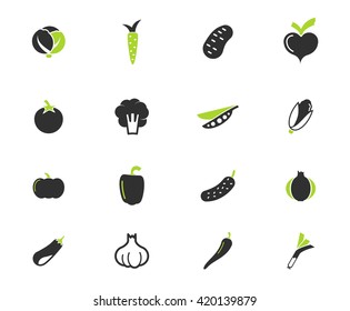 Vegetables simply icons for web and user interface