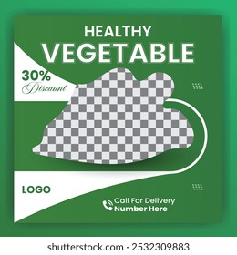 Verduras Diseño de publicaciones en redes sociales