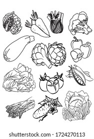 vegetables for the spring restoran collection