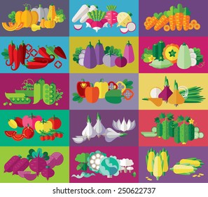 Vegetables Tags Set Stock Vector (Royalty Free) 250622737 | Shutterstock