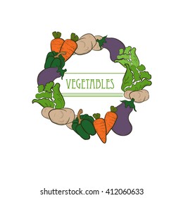Vegetables template for your design.