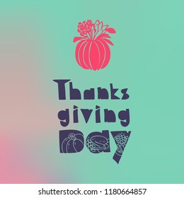 Vegetables thanksgiving concept background. Simple illustration of vegetables thanksgiving vector concept background for web design