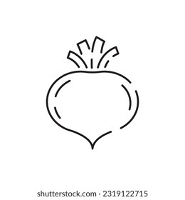 Vegetables thin line icon. Vegetarian, veggies. Simple vector icon as tomato, cucumber, kohlrabi, cauliflower, pattypan squash, fiddleheads good food and health