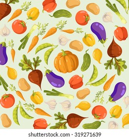 vegetables. vector background. hand painting illustration