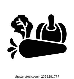 Vegetables Vector Glyph Icon For Personal And Commercial Use.

