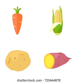 Vegetables vector icons