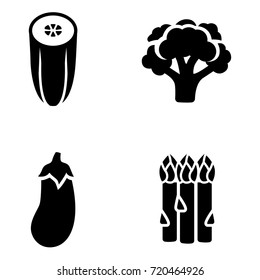 Vegetables vector icons