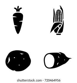 Vegetables vector icons