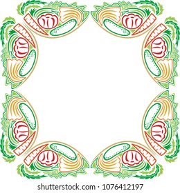 Vegetables. Vector illustration