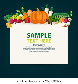 vegetables vector illustration.