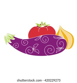 Vegetables vector illustration