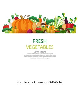 vegetables vector illustration.