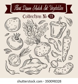 vegetables vector logo design template. harvest, food or farm, gardening icons